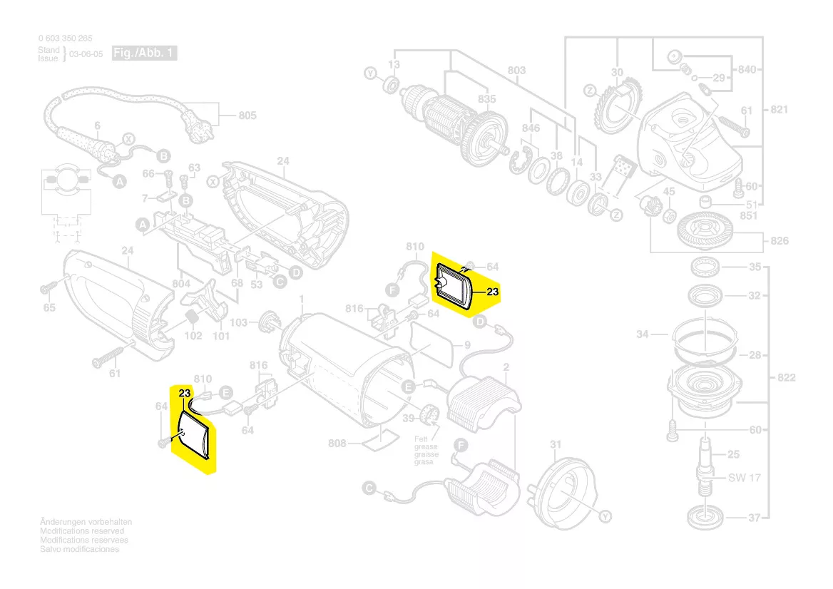 couvercle trappe pour balais charbon réf. 1 605 500 208